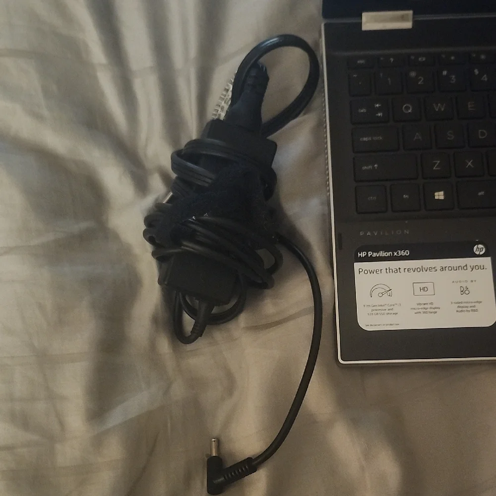 HP Gray Laptop with Charger